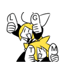 ノリで乗り切る鏡音リンちゃん（個別スタンプ：8）