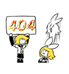 ノリで乗り切る鏡音リンちゃん（個別スタンプ：24）