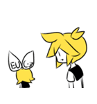 ノリで乗り切る鏡音リンちゃん（個別スタンプ：27）