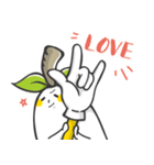 鉢植え少女 Say Hi（個別スタンプ：35）