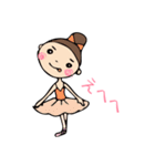 かわいいバレリーナ（個別スタンプ：8）