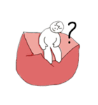 人がダメになっている様【文字あり】（個別スタンプ：1）