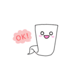 ゆる〜い白おばけ（個別スタンプ：7）