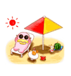 カルボンとナーラ 夏の水彩画スタンプ♬（個別スタンプ：19）