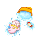 カルボンとナーラ 夏の水彩画スタンプ♬（個別スタンプ：20）