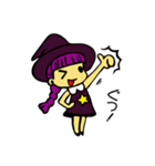 毎日使える魔女っ子スタンプ（個別スタンプ：1）