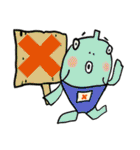きりんくんと魚人さん（個別スタンプ：2）