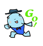 きりんくんと魚人さん（個別スタンプ：17）