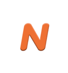 カラフルABC数字（個別スタンプ：14）