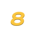カラフルABC数字（個別スタンプ：34）