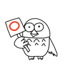 フクロウの福ちゃんスタンプ（個別スタンプ：1）
