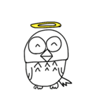 フクロウの福ちゃんスタンプ（個別スタンプ：3）