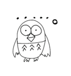 フクロウの福ちゃんスタンプ（個別スタンプ：9）