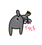 まゆげがあるプードル（日本語）（個別スタンプ：13）
