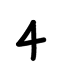 数字スタンプ
漢字もある（個別スタンプ：4）