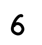 数字スタンプ
漢字もある（個別スタンプ：6）