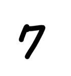 数字スタンプ
漢字もある（個別スタンプ：7）