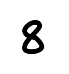 数字スタンプ
漢字もある（個別スタンプ：8）