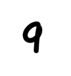 数字スタンプ
漢字もある（個別スタンプ：9）