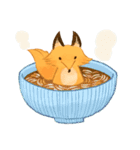 なかよしキツネとタヌキ（個別スタンプ：19）
