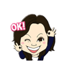 働く女性スタンプ2（個別スタンプ：3）