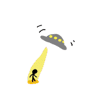 カラフル宇宙人の日常生活。(擬音語多め)（個別スタンプ：40）