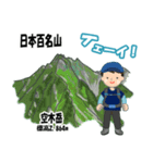 日本百名山 登山男子 南ア中央ア0125f（個別スタンプ：13）