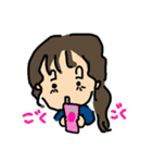 もじゃボーイの彼女（個別スタンプ：11）