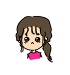 もじゃボーイの彼女（個別スタンプ：14）