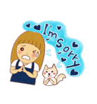可愛いワンコとアメリカンスタンプ（個別スタンプ：2）