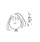 現実を見がちな女の子（個別スタンプ：11）