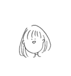 現実を見がちな女の子（個別スタンプ：14）