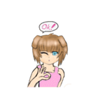 犬系の女の子挨拶（個別スタンプ：5）