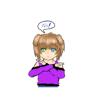 犬系の女の子挨拶（個別スタンプ：6）