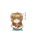 犬系の女の子挨拶（個別スタンプ：24）