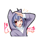 朱音のにゃんスタンプ（個別スタンプ：8）
