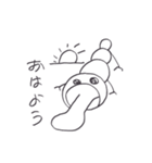 ゆるゆる動物コレクション（個別スタンプ：3）