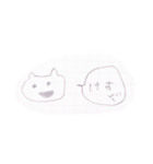 ノートに落書きしたやつのスタンプ（個別スタンプ：7）