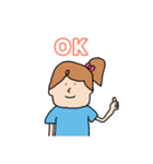 【日常会話】表情豊かな女の子（個別スタンプ：2）