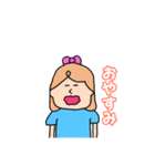 【日常会話】表情豊かな女の子（個別スタンプ：5）
