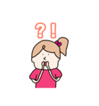 【日常会話】表情豊かな女の子（個別スタンプ：7）