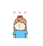 【日常会話】表情豊かな女の子（個別スタンプ：8）