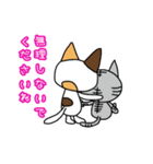 つきねこ ミケの日常③毎日使える敬語 連絡（個別スタンプ：37）