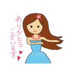 シンプルかわいいハワイ★フラガール（個別スタンプ：3）