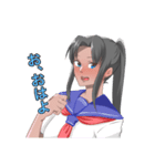 褐色っ娘 ふうかちゃん（個別スタンプ：7）