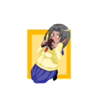 褐色っ娘 ふうかちゃん（個別スタンプ：16）