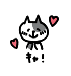 黒白猫 おはぎのスタンプ（個別スタンプ：6）