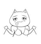 ネコ的な女性（個別スタンプ：30）