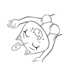 ネコ的な女性（個別スタンプ：34）