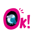 ブルーボタンのポコくん（個別スタンプ：4）